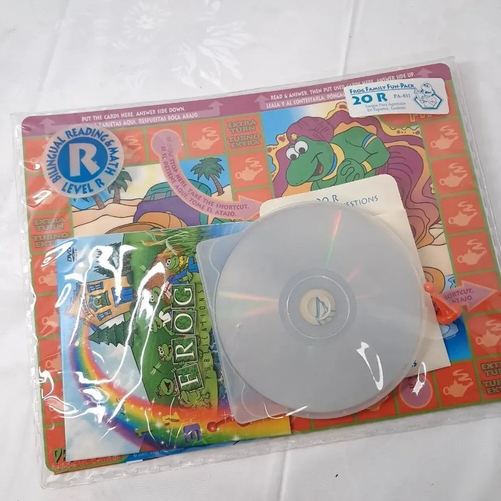 Frog Family Fun Packs Game 20-R Bilingual‎ reading Spanish English Homeschool
